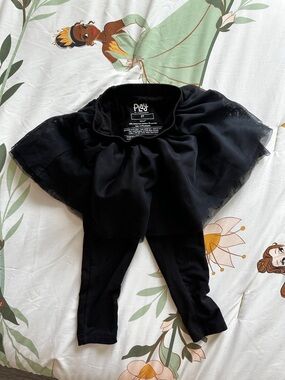 Little Sleepies Black Tulle Skirted Leggings